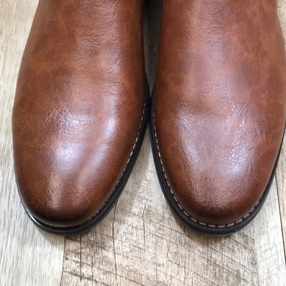 New Mens Robert Wayne Vegan Leather Chelsea Boots - Picture 6 of 8